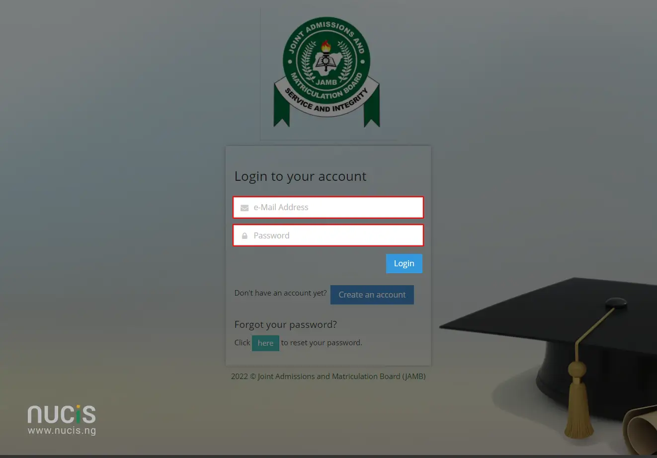 jamb login